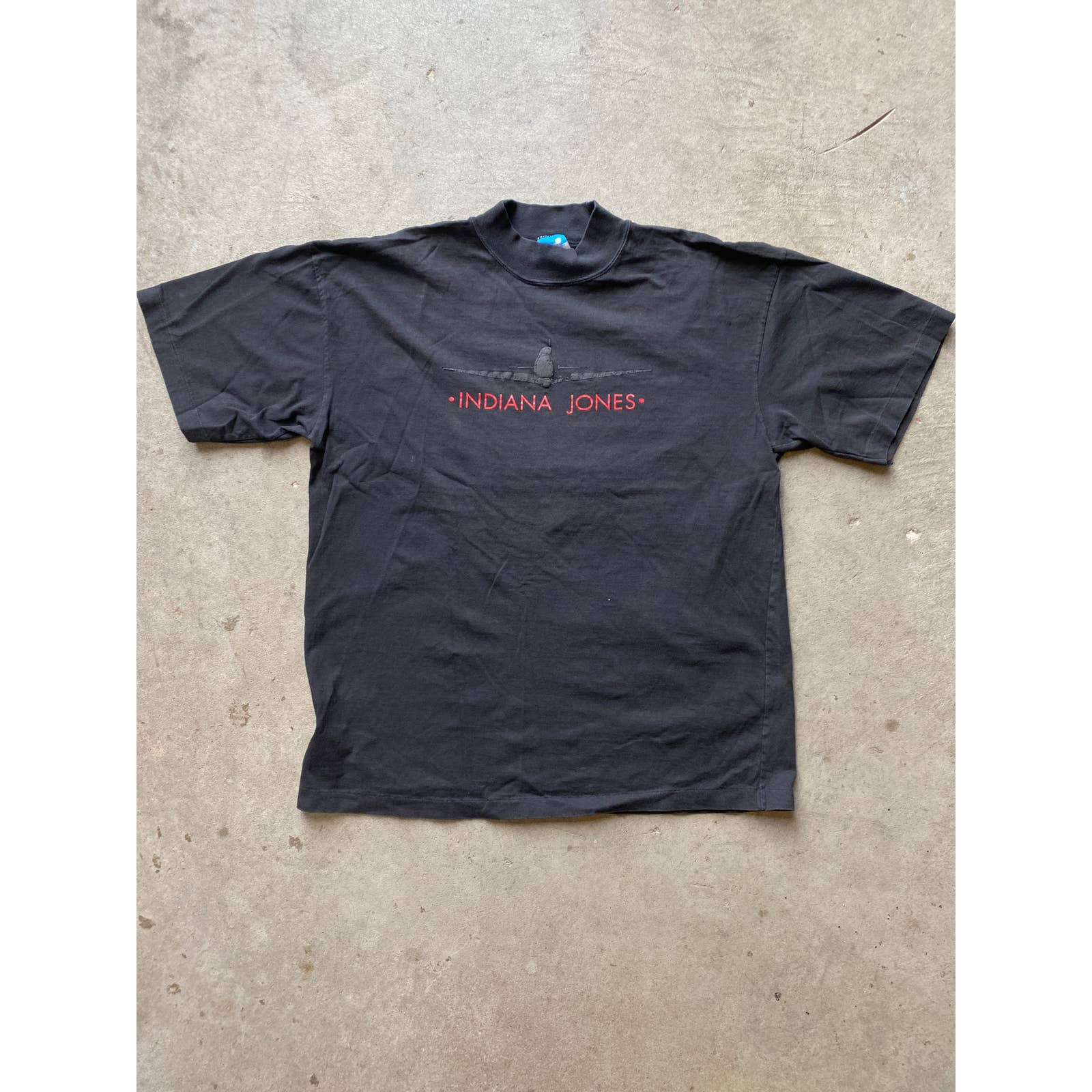 Indiana Jones Vintage Box Logo Movie Tee 80s Disney Character Fashions Tag - Xl